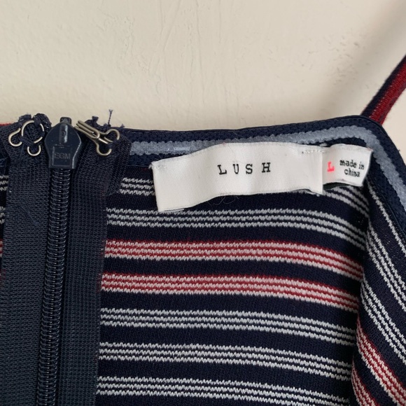 Lush / Urban Outfitters striped mini dress - size large - Picture 3 of 3